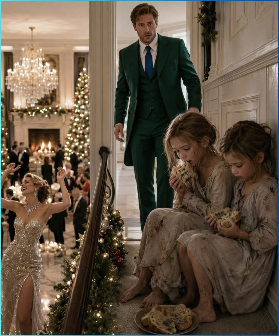 The millionaire came home for Christmas and found his little daughters eating moldy bread while his new wife danced in diamonds downstairs
