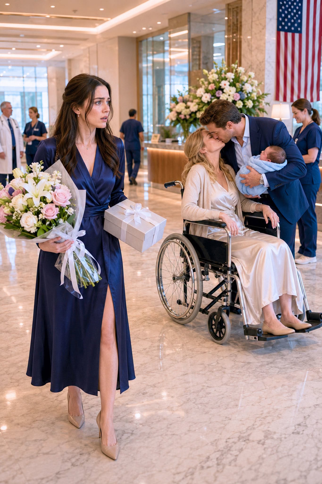 She Went to the Hospital to Surprise Her Husband With the Deed to Her $1.4 Million Inherited House—Then He Walked Out Carrying Another Woman’s Baby…