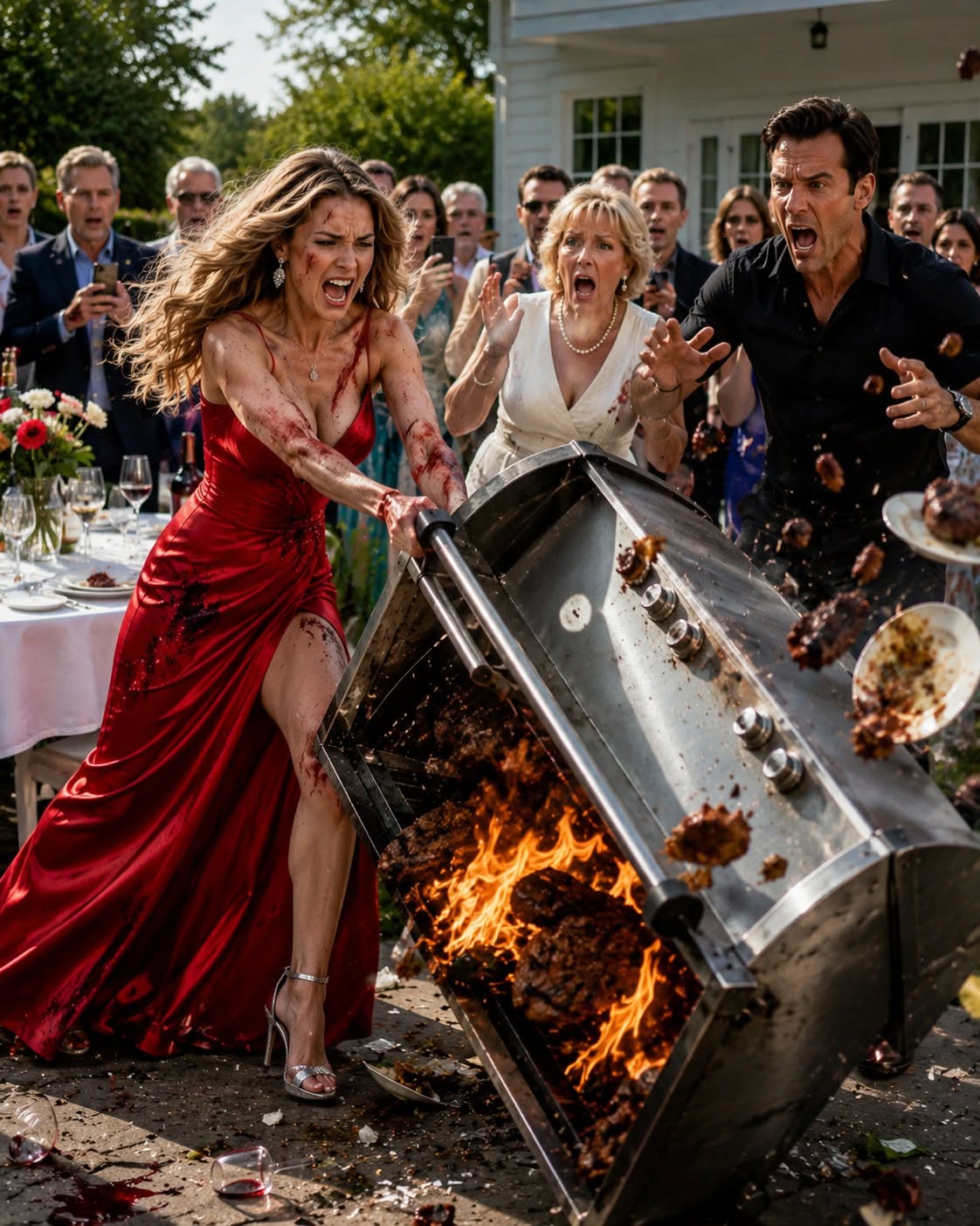 I’ll never forget the moment my husband grabbed my wrist and slammed my hand onto the scorching grill while a yard full of guests watched. He thought humiliating me in public would make me stay silent forever—but what he didn't know was that I'd spent the last eighteen months quietly preparing for the day everything he built would come crashing down.