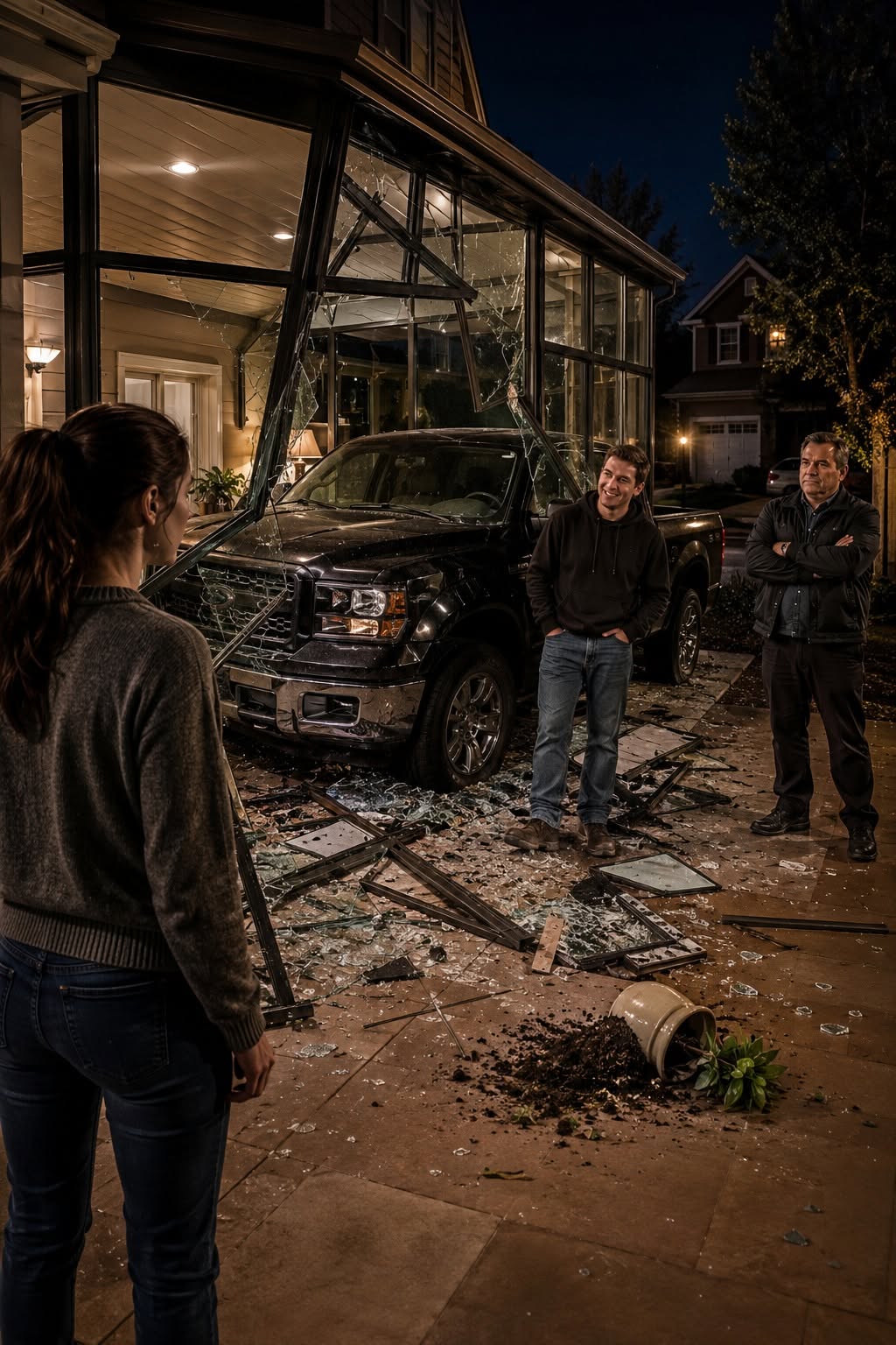 My Brother “Accidentally” Backed His Truck Through My $12,000 Glass Sunroom—Because I Refused To Hand Him The Keys To My Paid-Off SUV For His 25th Birthday.