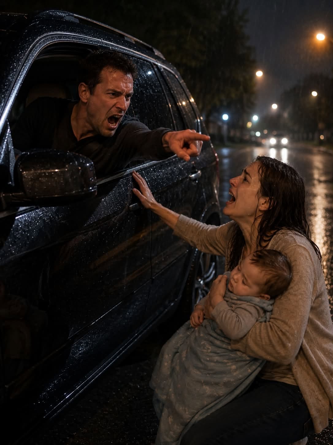 My two-year-old son was convulsing in my arms when my husband pulled the car to the side of the road and told us to get out.