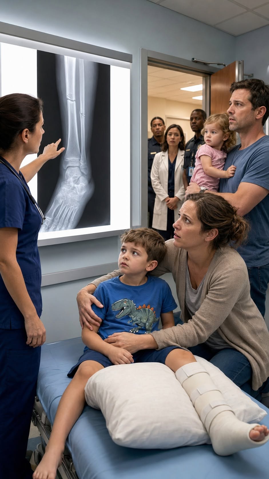My five-year-old son had three fractures in the same leg and had never cried once. While I begged the doctors to explain how a child could walk on a freshly broken bone without feeling pain, hospital security locked the door and CPS took my baby daughter—because they believed my husband and I had been hurting him for years. I didn’t know what terrified me more: losing both my children, or realizing my son might never know when his own body was in danger.
