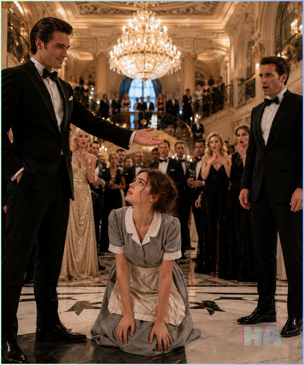 The Boss Agreed to Parade His Poor Maid at the Gala for a Laugh, but Fourteen Words in a Language He Didn’t Understand Made His Cousin Turn White