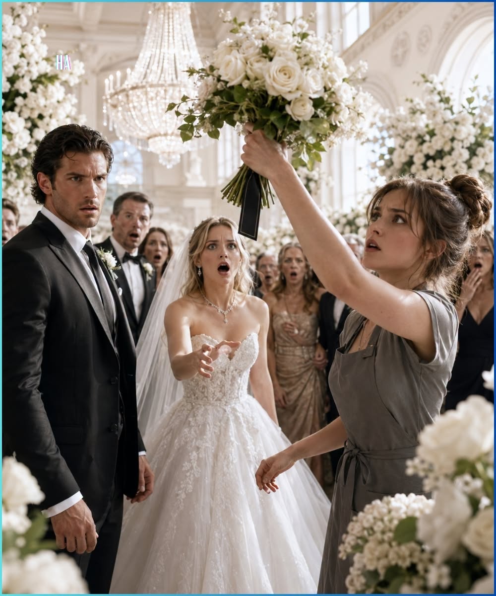 The florist stole the mafia boss’s wedding bouquet before the bride could lift it, and the black ribbon tag underneath exposed the lie everyone came to bury