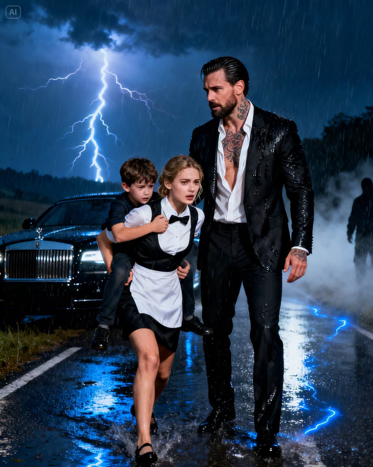 The Mafia Boss’s Son Was Injured and Helpless in the Storm—Until a Maid Saved Him and Changed Her Own Future Forever