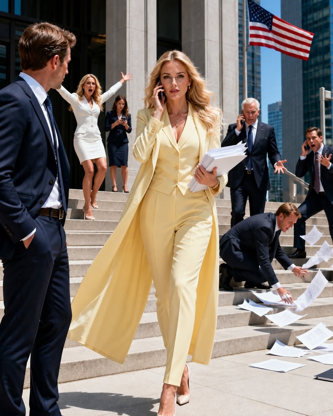 My ex-husband walked out of divorce court laughing, wrapped his arm around his mistress, and proudly announced that my family's billion-dollar company belonged to him now. One phone call later, every employee his family had planted inside was fired, and by sunset, his mother was crying outside the building, begging security to let her back in.