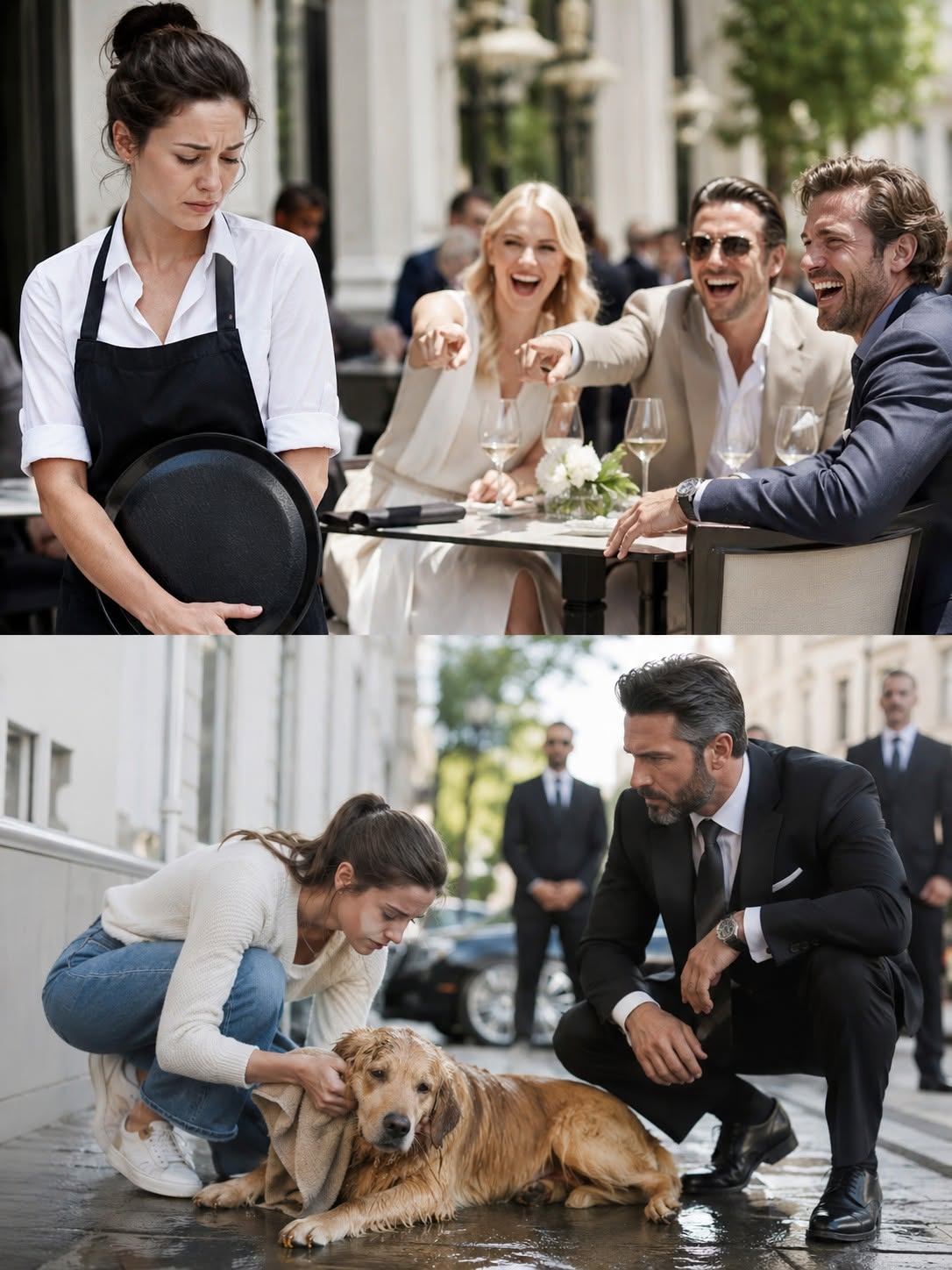 They Mocked the Waitress—Until She Saved the Mafia Boss's Dog and Exposed a Truth That Silenced Everyone
