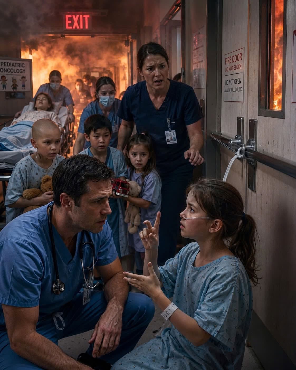 Nine-year-old Emma Reed did not hear the fire alarm.