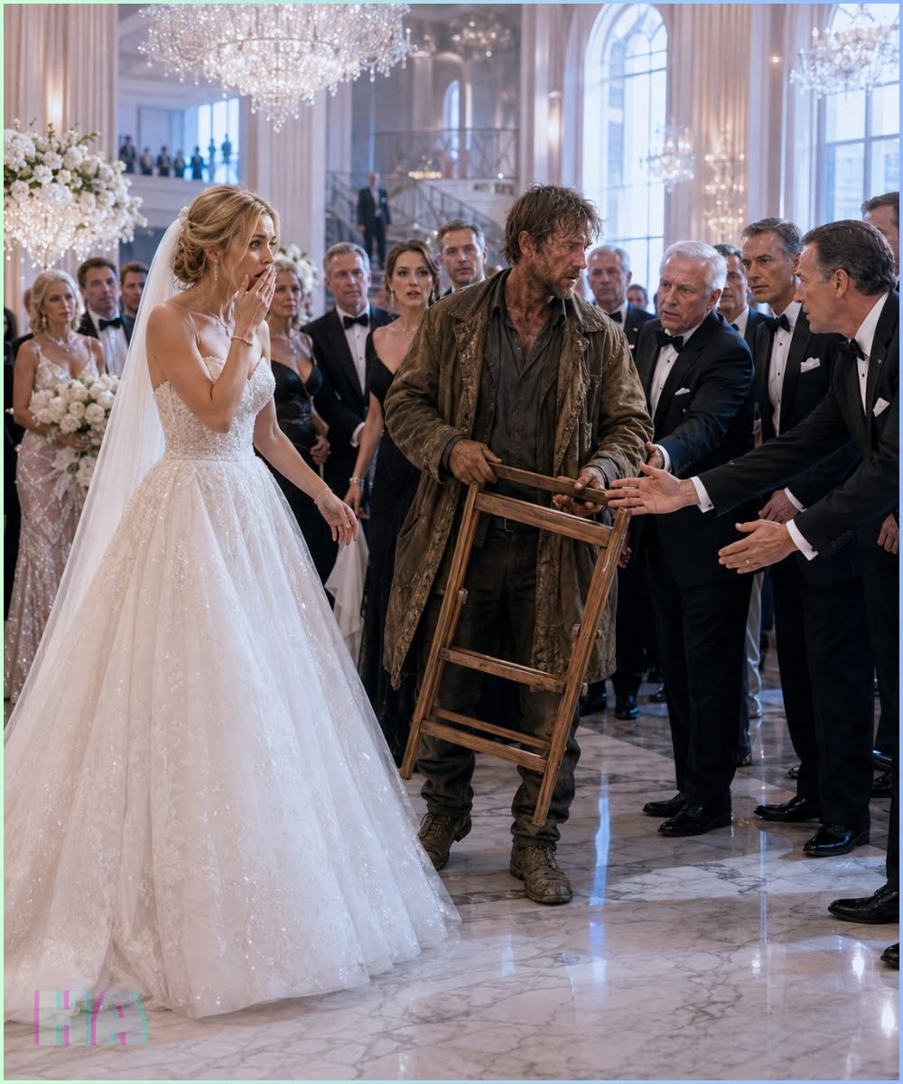 She Took a Filthy Beggar Home and Gave Him Her Last Savings, but the Billionaires at Her Wedding Wouldn’t Let Him Carry His Own Chair
