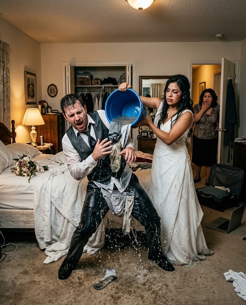 On my wedding night, my mother-in-law threw a bucket filled with every man in the family’s dirty underwear at me: “Now you’re the wife. It’s your job to wash it.” I refused, and my husband hit me in front of her. I didn’t scream; I grabbed my suitcase and called my lawyer… without telling them who I really was.