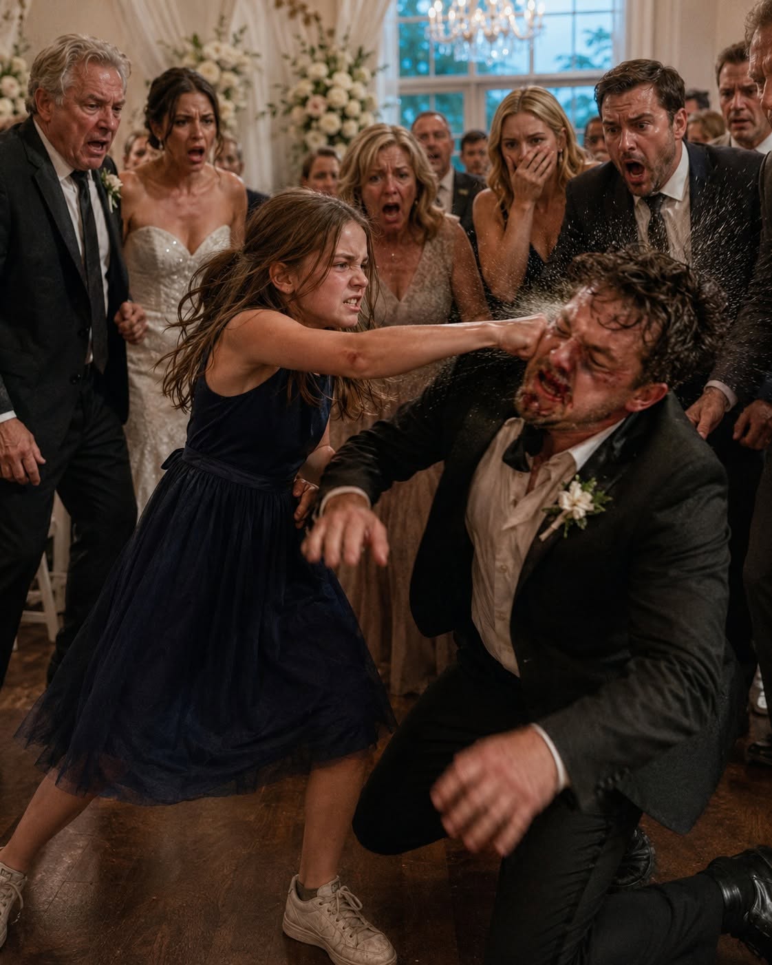 At my ex-wife's wedding, my 12-year-old .............beat........