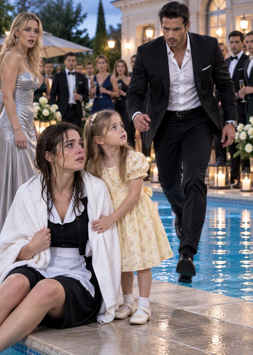 The Crime Boss’s Wife Laughed When the Maid Hit the Water... Until the Maid’s Little Girl Asked Why Sixty Adults Let Her Mommy