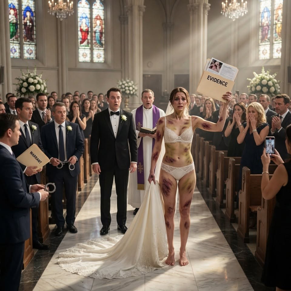 At the Wedding Altar, My Groom Whispered, “You Belong to Me Now”—Seconds Later, I Exposed the Secret That Destroyed His Perfect Life