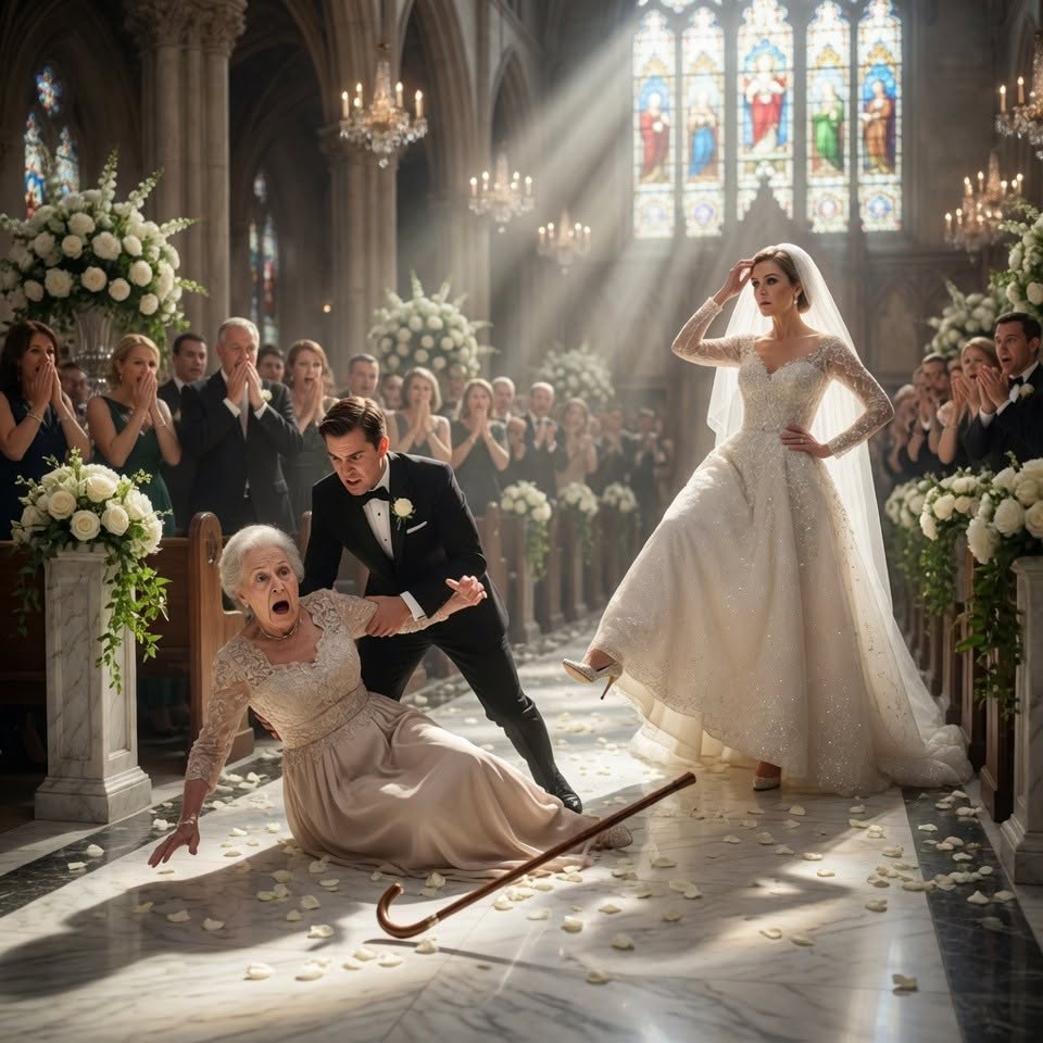 Minutes Before Our Wedding, I Saw My Fiancée Knock My Disabled Mother to the Floor—She Never Expected What I Did Next