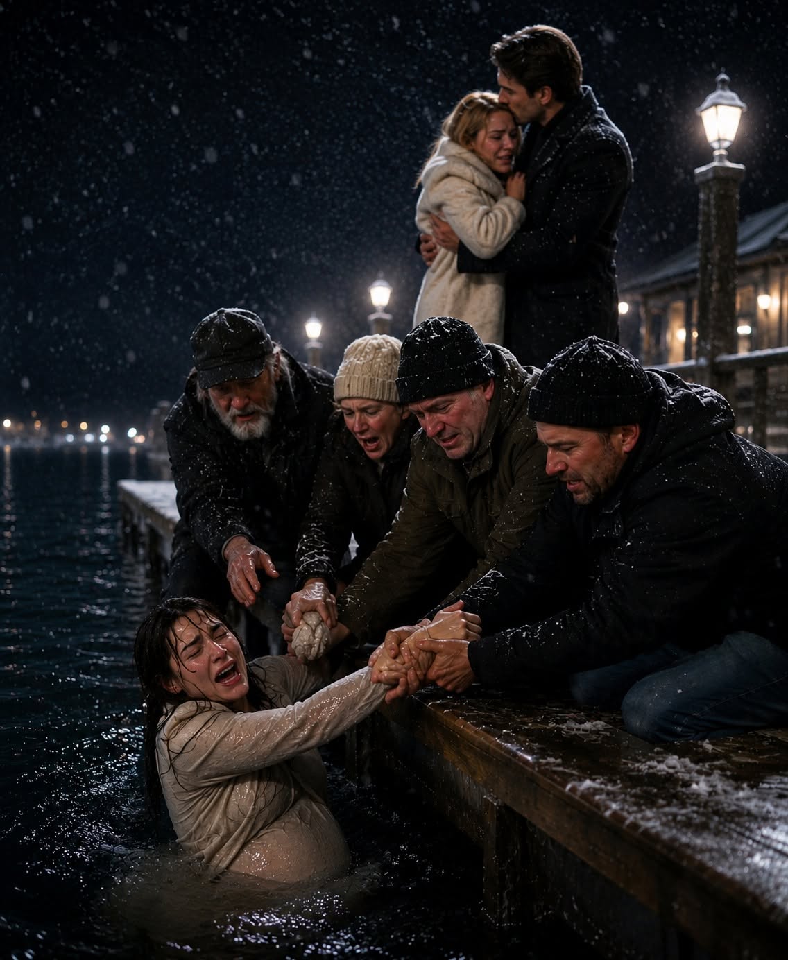 My husband abandoned me and our unborn child to die in a freezing lake so he could save his mistress. Strangers pulled me from the water, and I thought that was the cruelest betrayal imaginable—until I heard what she whispered in the hospital.