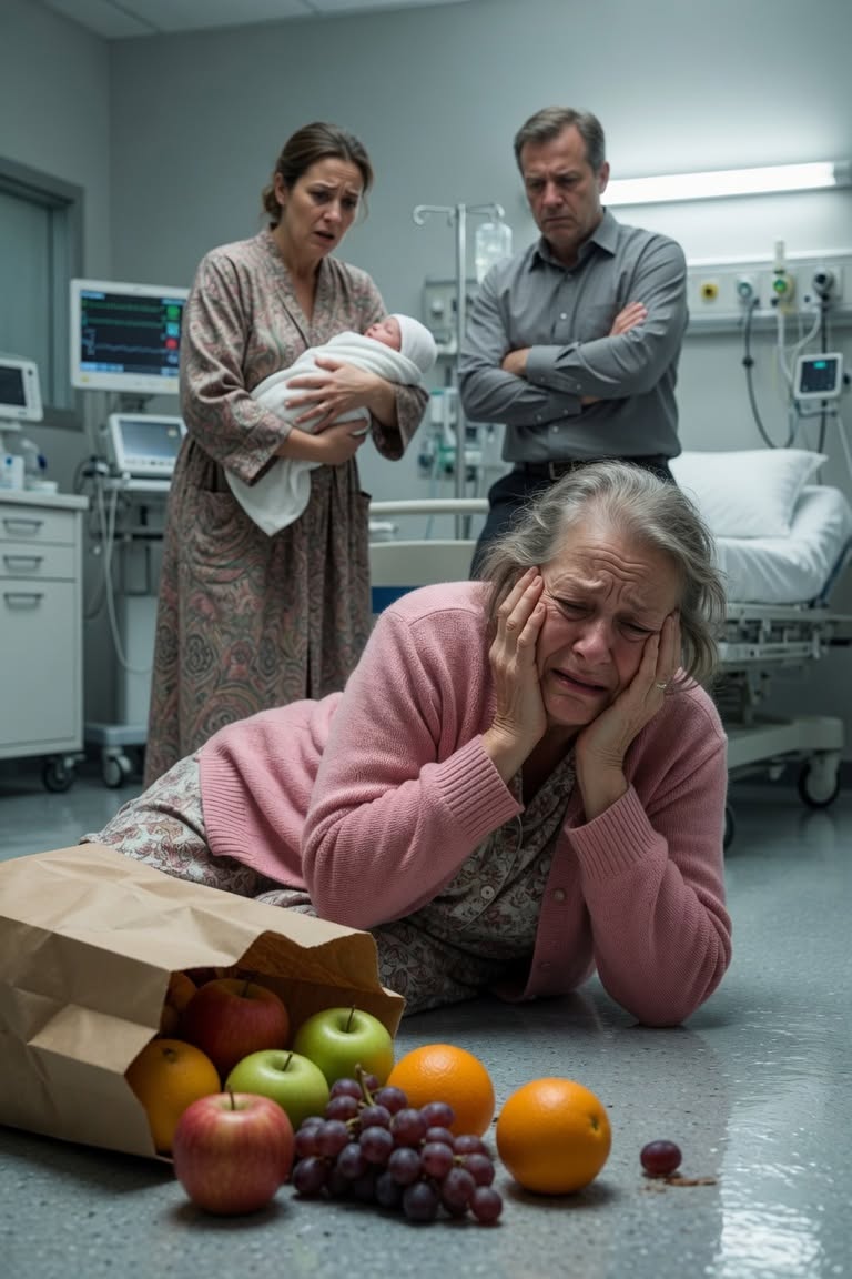 I entered the hospital room eager to meet my newborn grandson, but my daughter-in-law pulled him away. “Stay back, you filthy old woman! You’ll infect my son!” A moment later, she pushed past me, and I lost my balance. My own son stood nearby with folded arms, saying nothing. I slowly got to my feet, smiled, and said, “Then don’t take anything that belongs to this filthy old woman…” By morning, they would discover exactly what I meant.