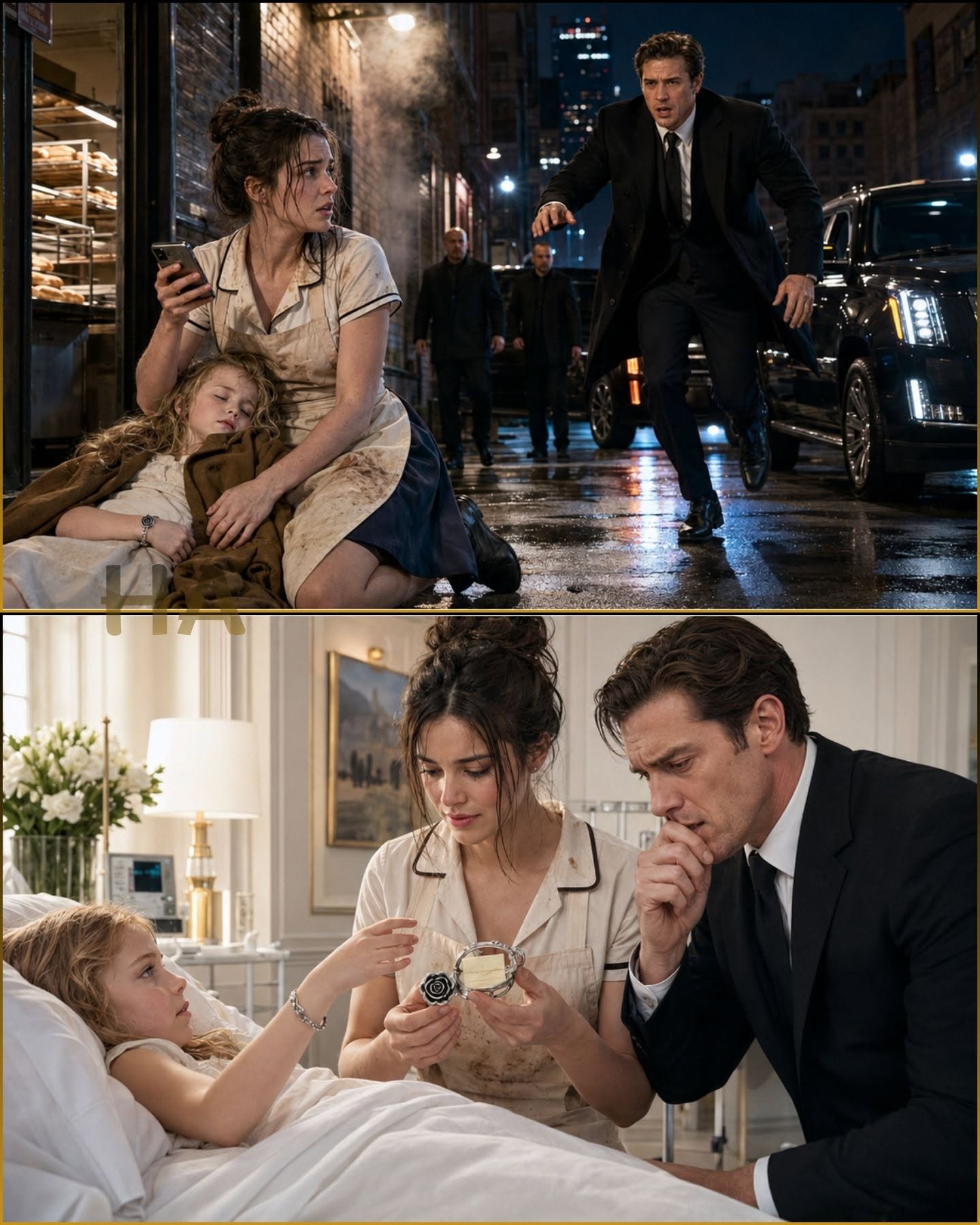 The Waitress Finds His Daughter Unconscious.... She Called the Billionaire Devil at Midnight—And Found the Secret Buried Inside His Daughter’s Bracelet
