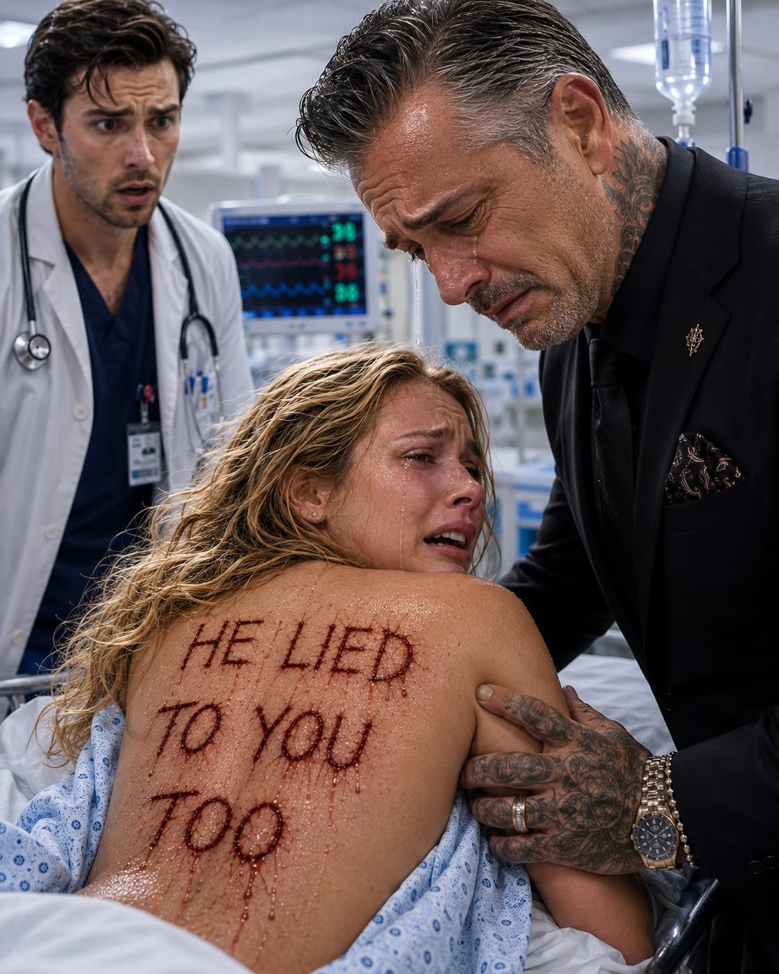 They carved a chilling message into my daughter's back, left my son-in-law's initials in her bloody hand, and expected the most feared mafia boss in America to hunt the wrong man. They humiliated my family and believed they had already won—but my daughter's whispered warning exposed a far darker betrayal that none of us saw coming.