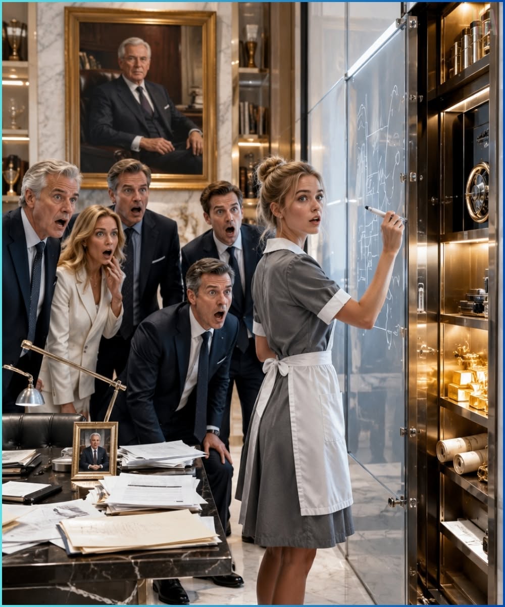 SIX EXPERTS FAILED FOR FIVE MONTHS—THEN THE CLEANING GIRL WROTE FOUR WORDS THAT UNLOCKED A DEAD BILLIONAIRE’S SECRET