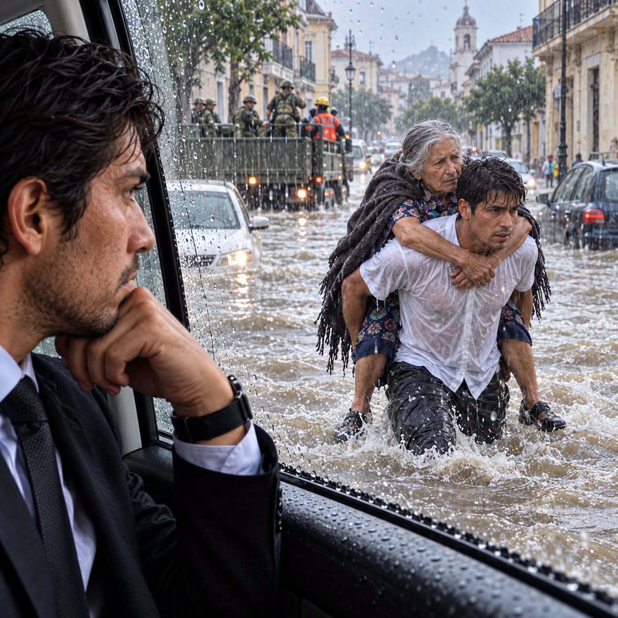 I fired Daniel for being late eight times, and hours later, I saw him in the middle of a storm, carrying his mother while he was completely drenched. I had told him myself: "This company cannot be organized around your personal problems." I stopped the car, drove them home, and rescinded the firing... but before getting out, his mother grabbed my wrist and warned me that Daniel hadn't told me the worst of it.