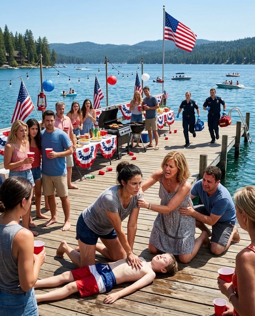 At my brother’s Fourth of July party by the ...