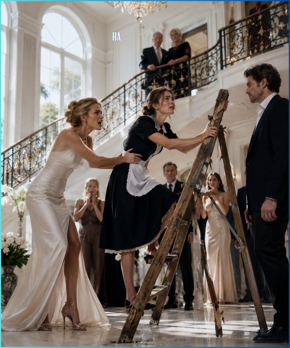 His Fiancée Forced the Maid Up a Broken Ladder, but the Billionaire’s Reaction Exposed the Secret His Family Had Buried for Forty Years