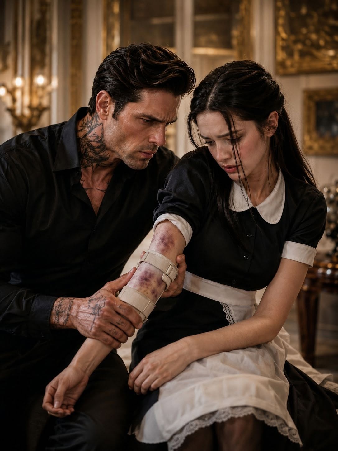 The Mafia Boss Saw His Maid Hiding a Broken Arm—By Sunrise, Fifteen Powerful Men Were Gone, and the Evidence in Her Pocket Threatened a Senator
