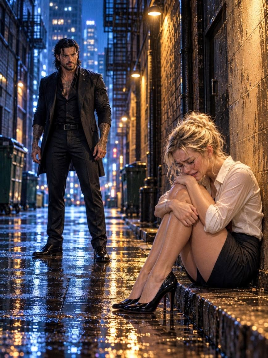At Midnight, the Mafia Boss Found His Secretary Crying in the Rain—Then Her Bruised Wrist Led Him to a Debt Ledger Hidden Inside His Own Empire