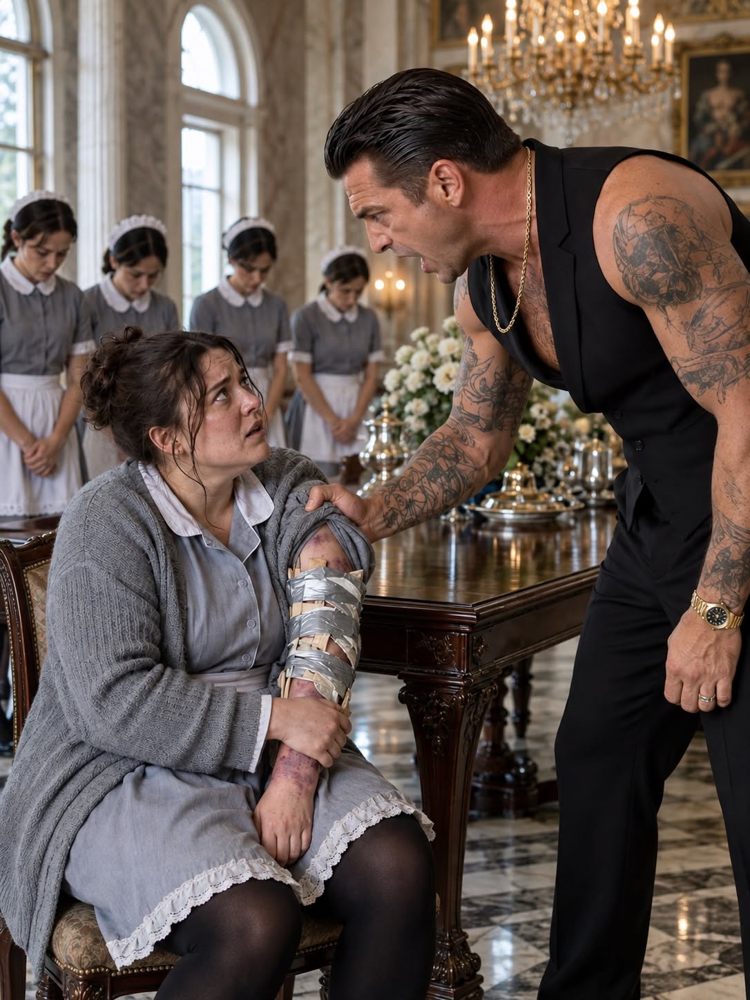 The Mafia Boss Saw Me Hiding a Broken Arm at His Table—By Morning, Fifteen Men Were Gone and One False Incident Report Exposed His Trusted Captain