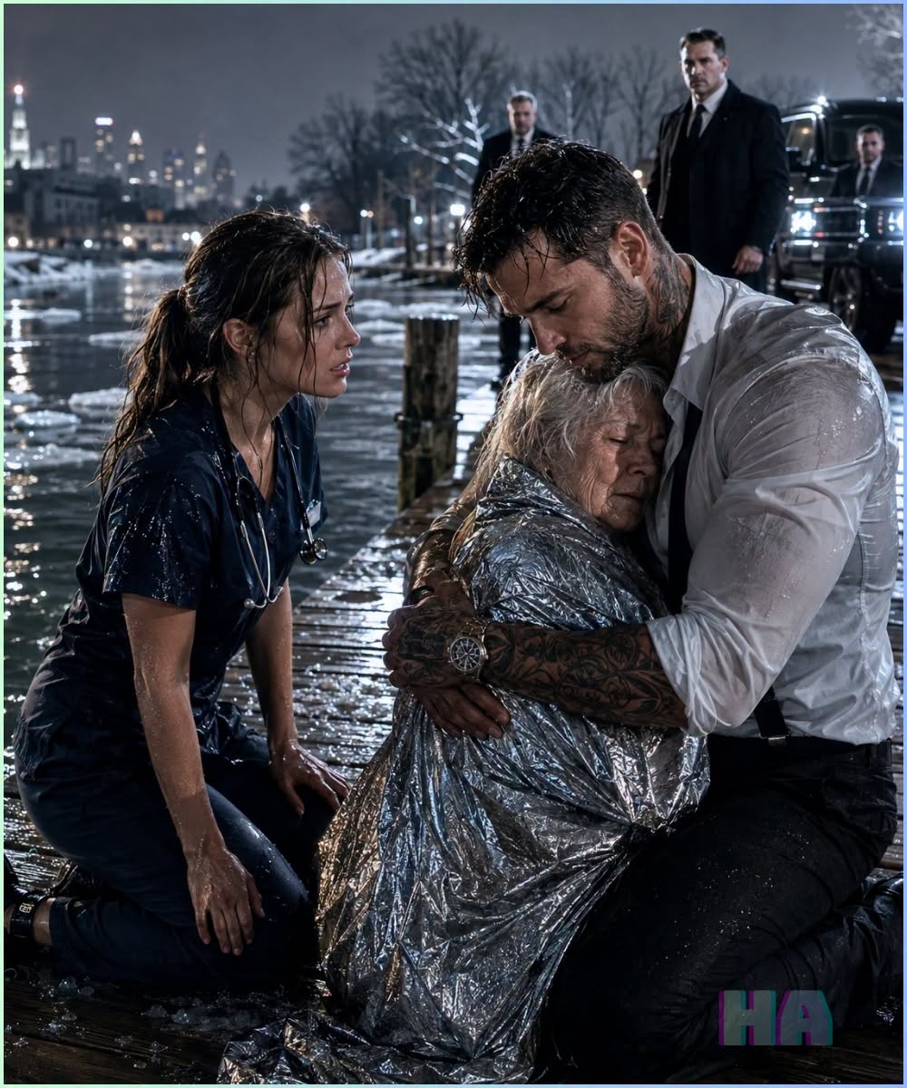 A Nurse Dragged a Mafia Boss’s Grandmother From an Icy River at Midnight, and What She Gave Him Three Months Later Made Him Cry