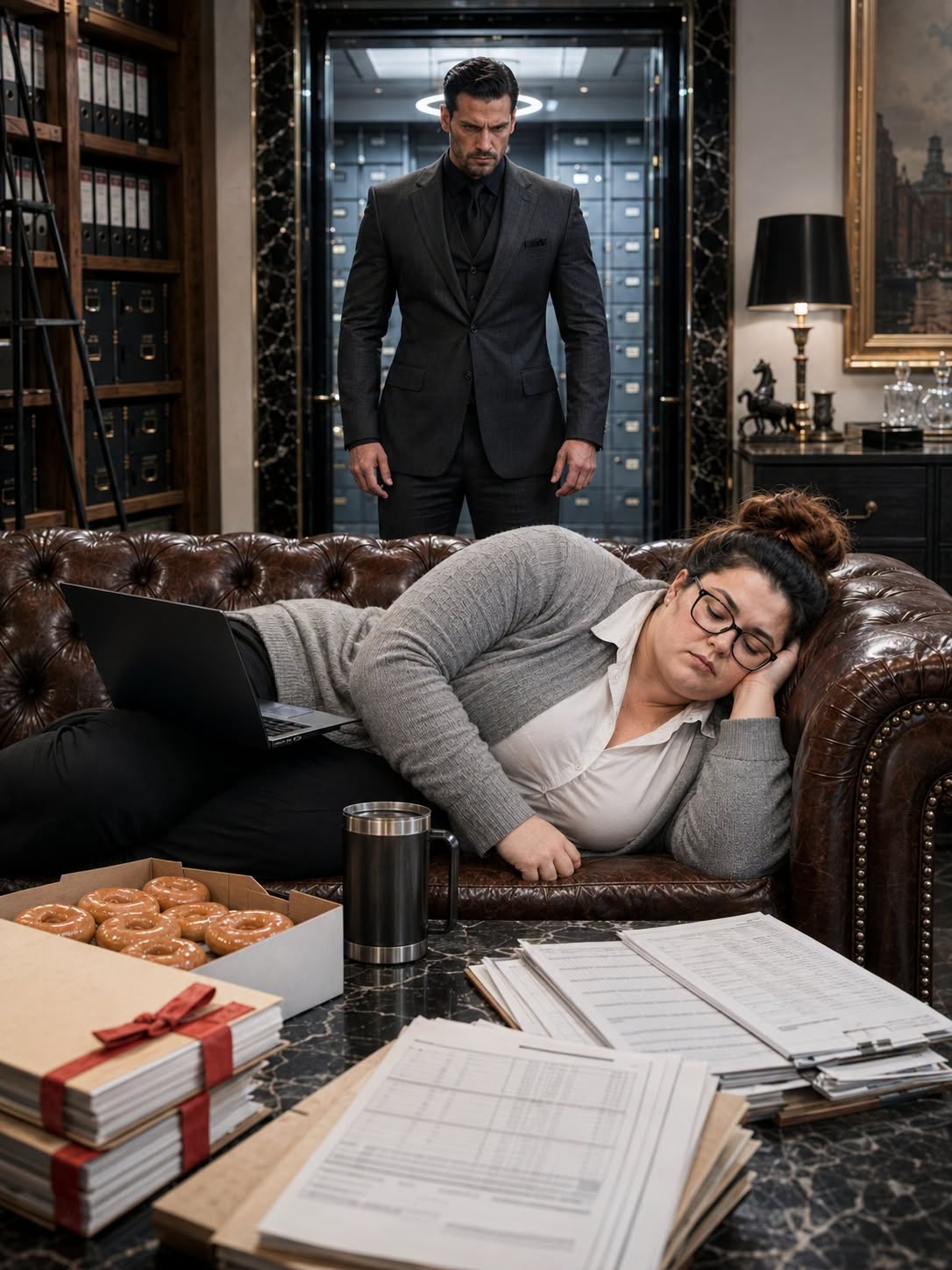 A Hitman Cornered the Plus-Size Accountant Who Found $4.2 Million Missing — Then the Mafia Boss Saw Whose Signature Authorized the Next Transfer Inside His Company