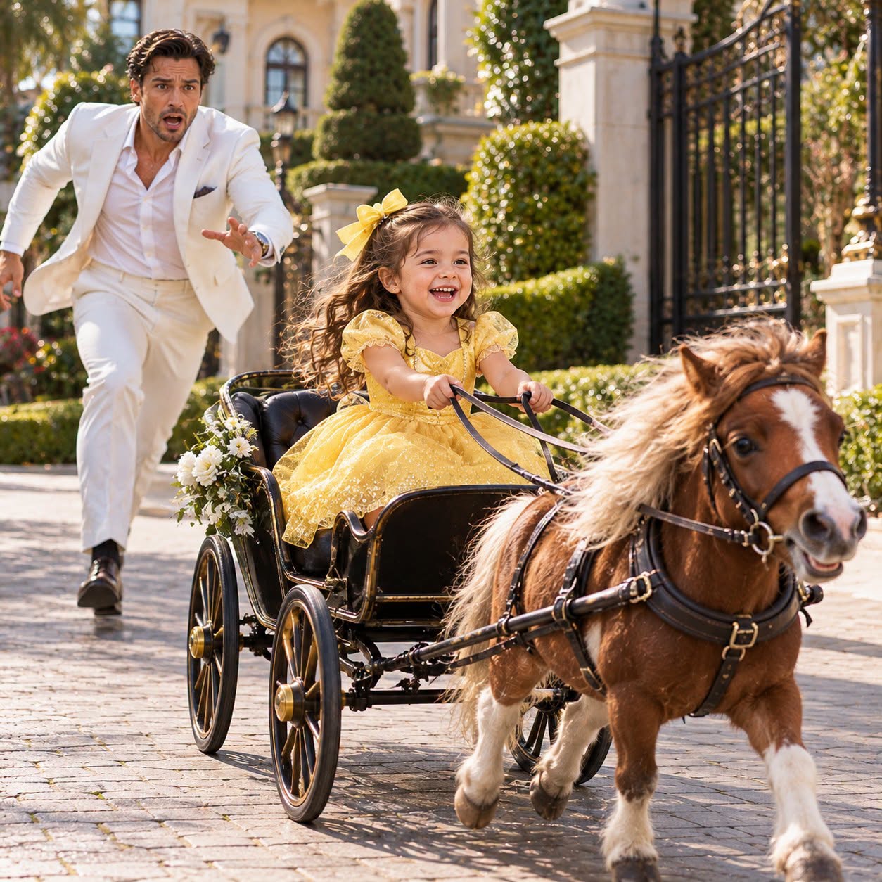 The Billionaire Was Shocked to Find His Maid’s Toddler Driving a Horse Carriage—But What Happened Next Left Everyone Completely Speechless
