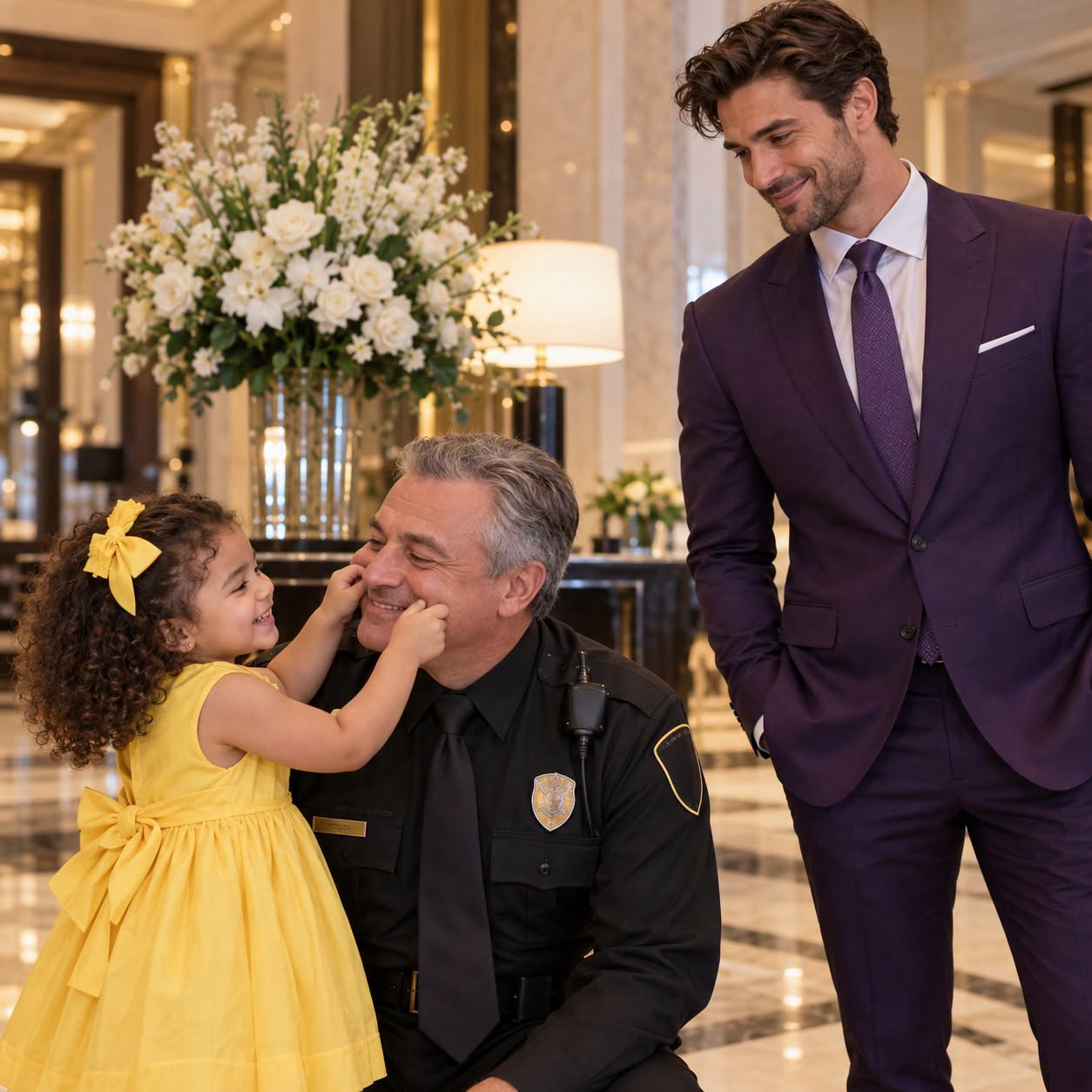 The Billionaire Saw the Maid’s Toddler Teaching His Tough Security Guard How to Smile—But What Happened Next Touched His Heart and Revealed a Side of Them He Had Never Seen Before