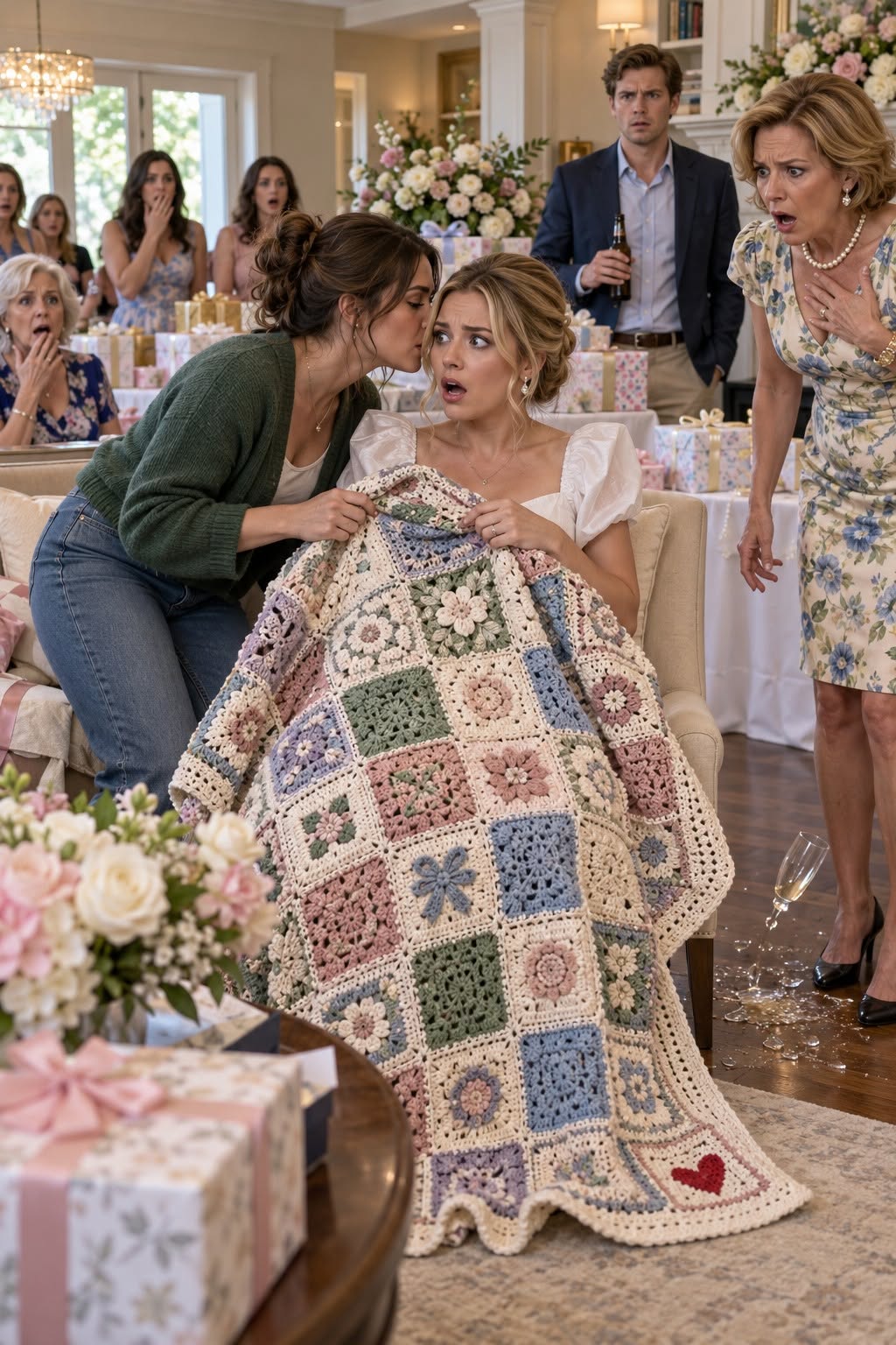 I SPENT 100 HOURS MAKING MY TWIN BROTHER'S WEDDING GIFT. MOM HUMILIATED ME IN FRONT OF EVERYONE—BUT ONE WHISPER TO THE BRIDE MADE HER DROP HER GLASS.