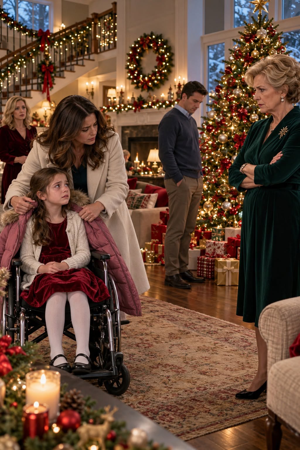 My mother-in-law looked at my 10-year-old daughter’s wheelchair during our Christmas family photo and said, “I want one picture without that chair. She can wait in the kitchen.”