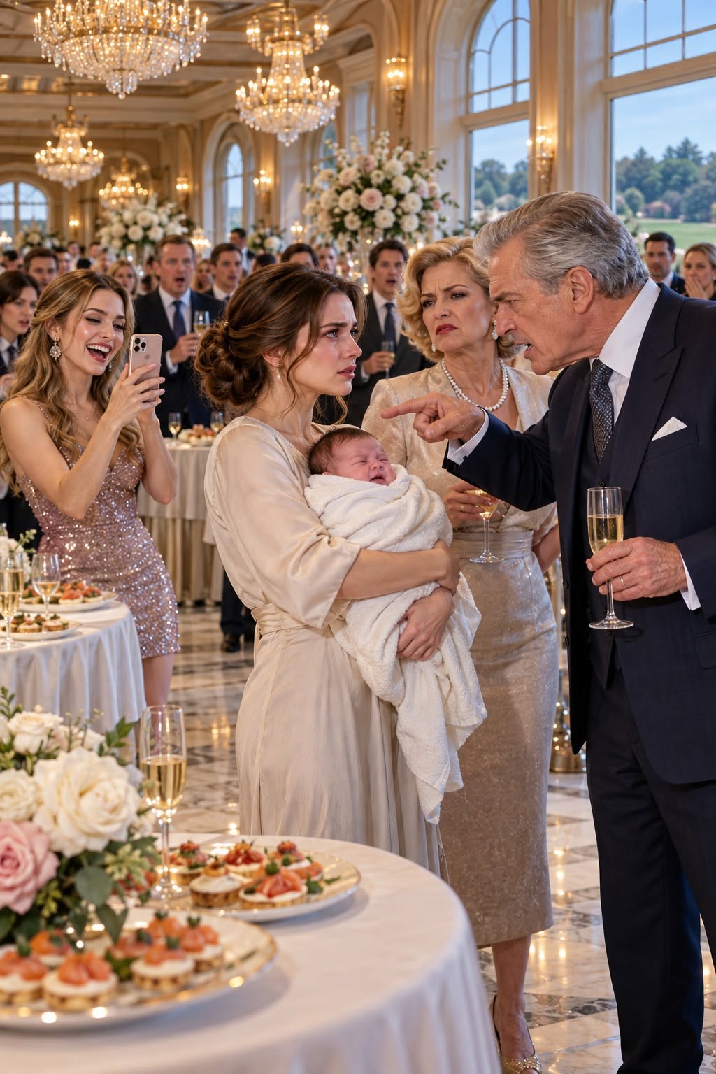 My Father Called My Newborn Son a Bastard in Front of Thirty Guests. Eleven Minutes Later, His Entire Empire Was About to Collapse.