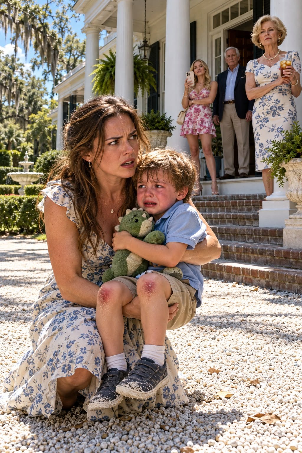 MY FOUR-YEAR-OLD SON WAS FORCED TO KNEEL ON BURNING GRAVEL FOR THREE HOURS. MY FAMILY THOUGHT I WOULD STAY SILENT—UNTIL THEY DISCOVERED WHO REALLY OWNED THEIR HOUSE.