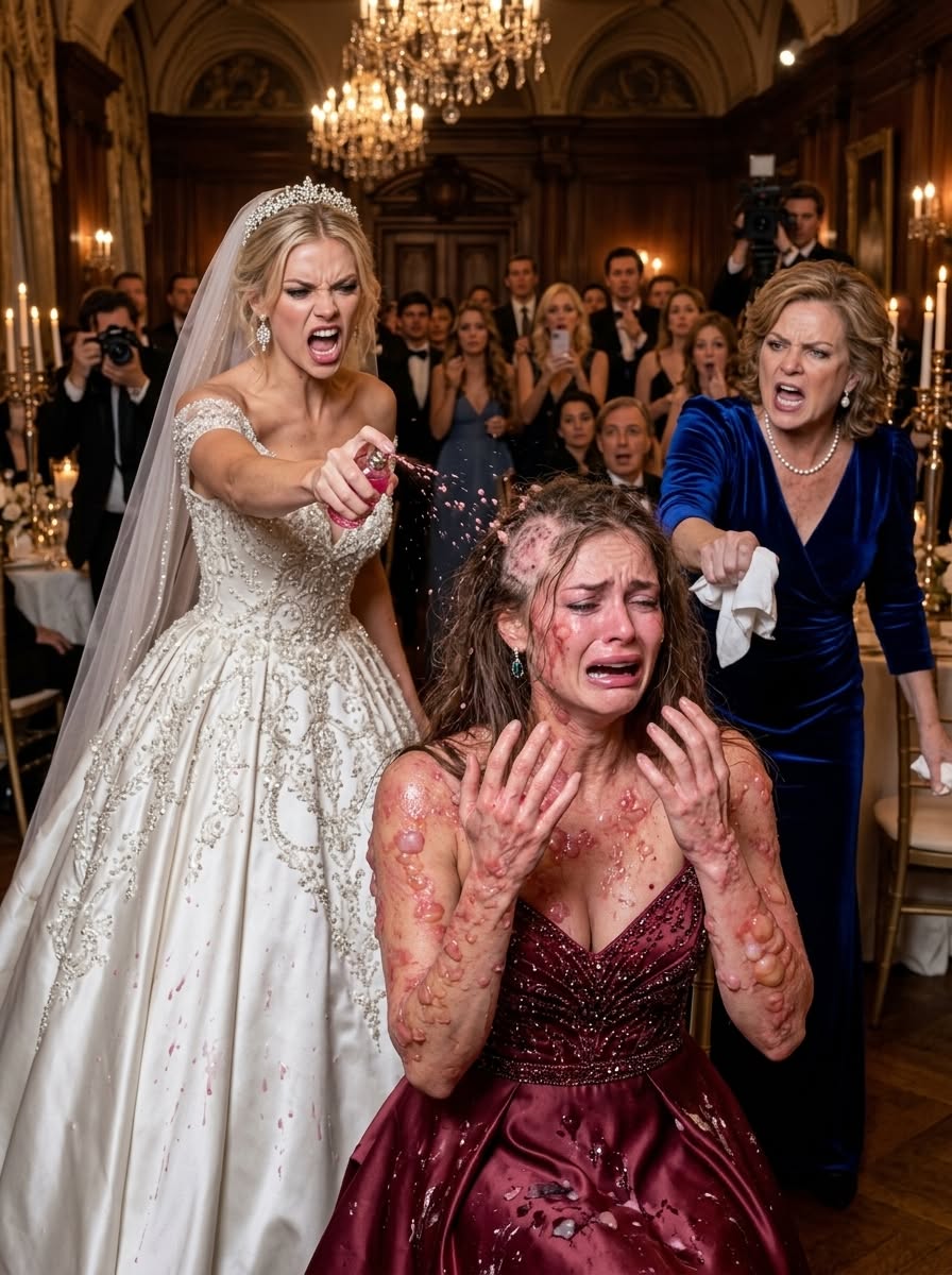 "At my sister’s wedding, she grabbed her drink and threw it into my face. “Relax—it’s just a joke.” When I touched my skin, it started to blister red. I went straight to the ER. 3 days later, police knocked on her door to ask about the chemical doctors found on me.