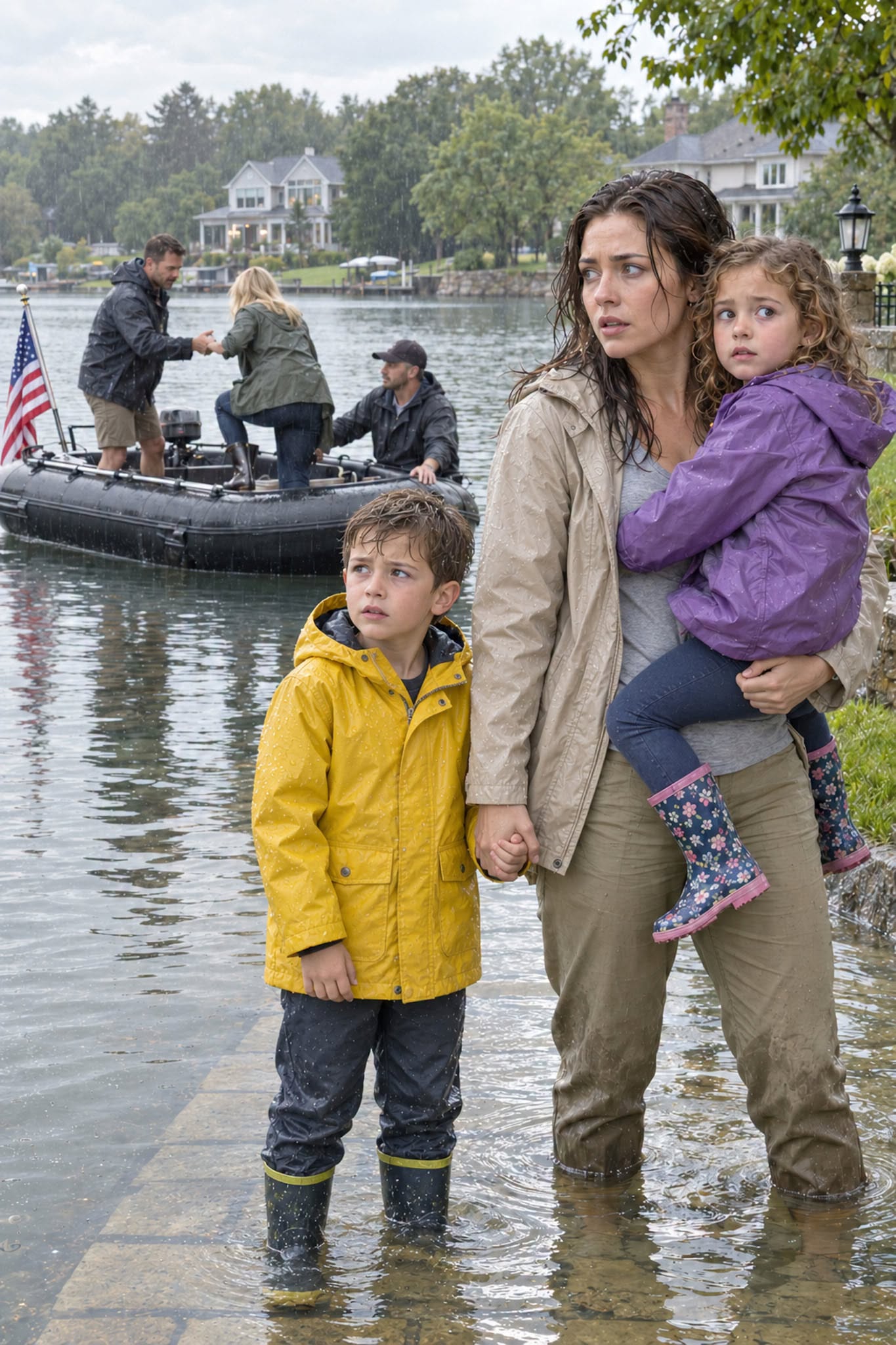 During the Flood, My Husband Gave Our Rescue Boat to His Mistress and Left Me Trapped With Our Two Kids—But When He Came Back, I Was Gone…