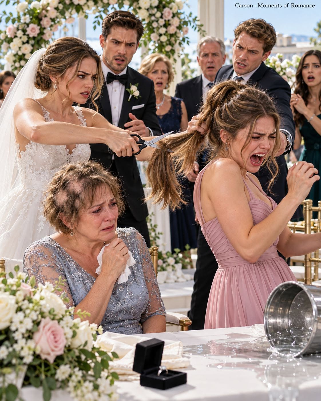 Two Hours Before My Wedding, My Mother Returned From the Hair Salon Wearing a Hat, Her Eyes Filled With Tears. My Fiancé Said, “It Was Just an Accident. Hair Grows Back.” I Took Off Her Hat, Saw the Damage They Had Done to Her Head, and Grabbed a Pair of Scissors in Front of Everyone… But No One Imagined What I Would Cancel Next.