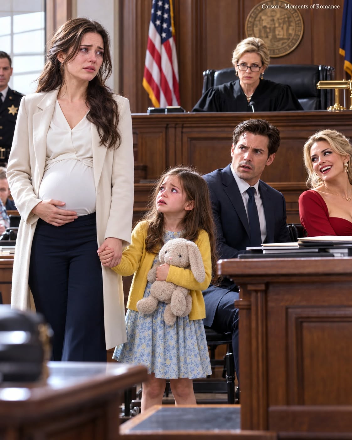 "A Pregnant Wife Asked the Judge to Grant Her a Divorce and Handed Everything Over to Her Husband While His Mistress Laughed, but the Entire Courtroom Fell Silent When the Judge Summoned a Little Girl Who Had Exposed What Her Father and the “Mean Lady” Had Done