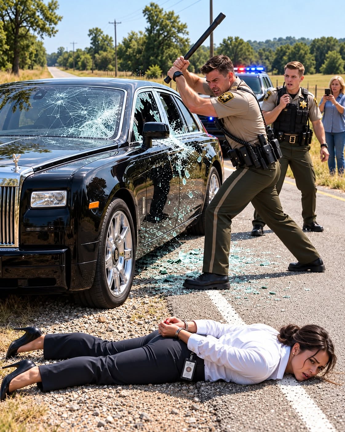 A sheriff's deputy handcuffed me on a burning highway, called me a Black thief, and smashed my million-dollar Rolls-Royce while threatening to shoot a woman who filmed him. What he didn't know was that I was a senior Army CID Special Agent, his own partner was documenting everything, and my military command had already detected something terribly wrong.