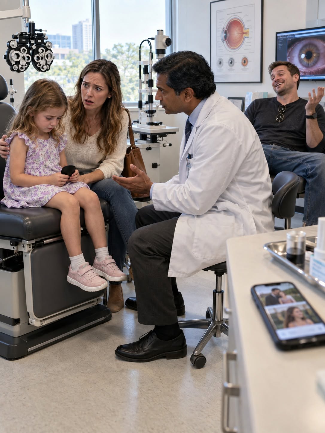 For months, my ex-husband insisted I was overreacting about our five-year-old daughter’s eye treatment. Then, during a routine ophthalmology appointment, Dr. Patel asked Lily whether she wore her patch for the prescribed two hours every day. Lily stopped swinging her feet and whispered, “Not at Daddy’s house.” When the doctor asked why, she looked down and said, “Brooke says I look weird with it in pictures.” Mark laughed like it was nothing. By that night, I had seventeen missed-treatment dates, eleven public photos, and one comment from his girlfriend that turned his excuses into evidence.