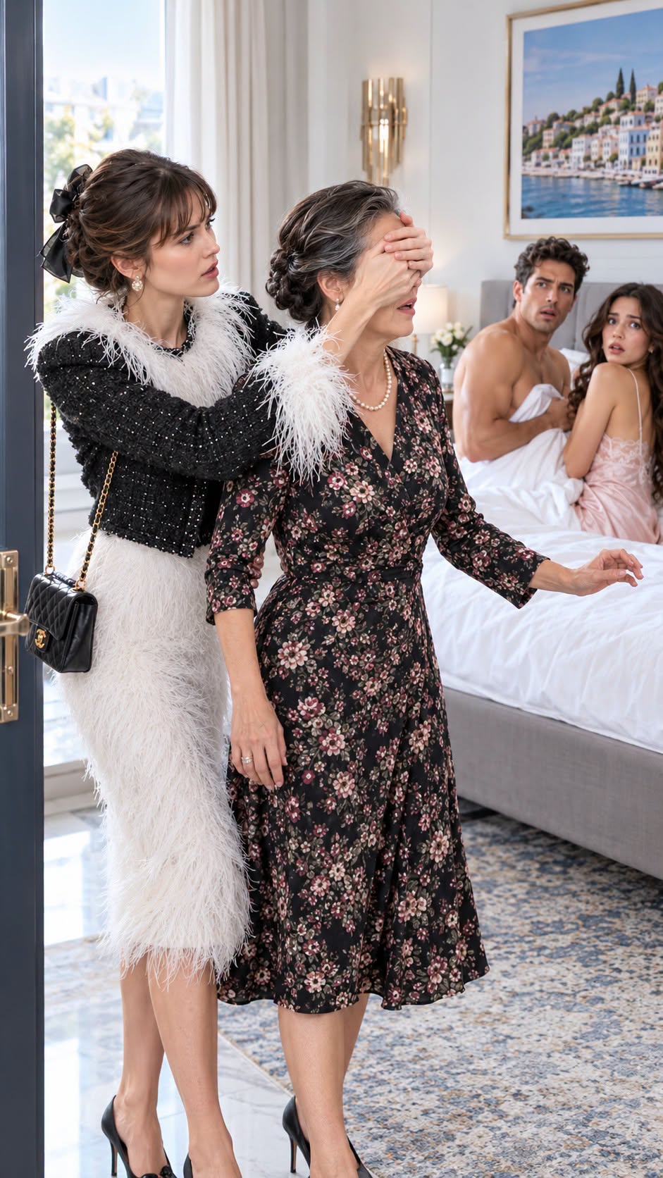 I found a hotel receipt for a two-hour stay and took my mother-in-law to the room. Through the door, I heard my husband say: “Clara puts up with everything; she’ll never leave.” I didn’t cry; I called my lawyer. But when we opened the door and I recognized the woman, I covered my mother-in-law’s eyes; it was someone from our own family.