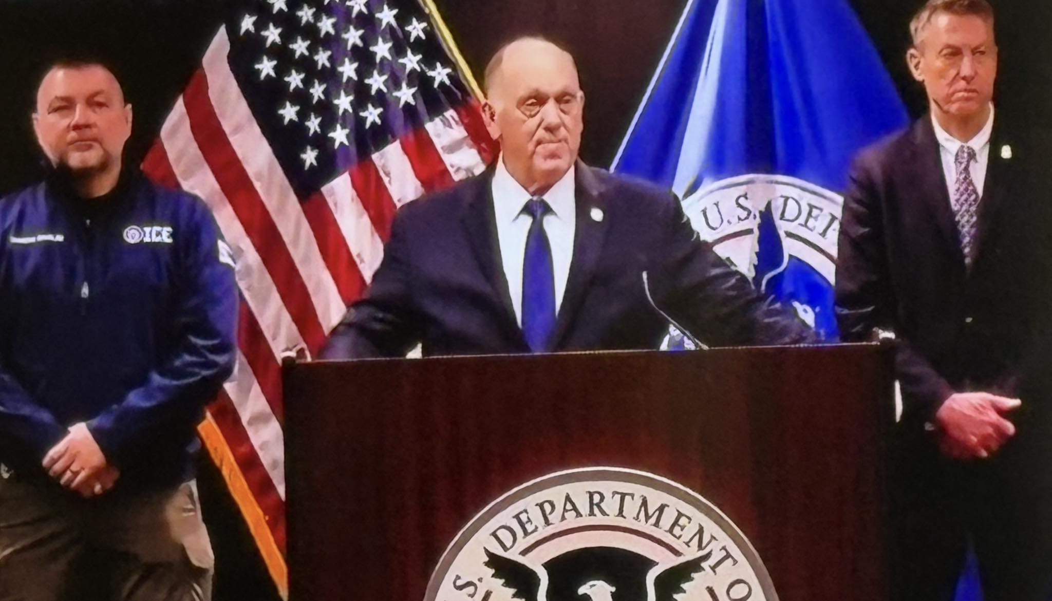 Tom Homan, President Trump’s Border Czar, speaks to The Alex Marlow Show podcast in Washington