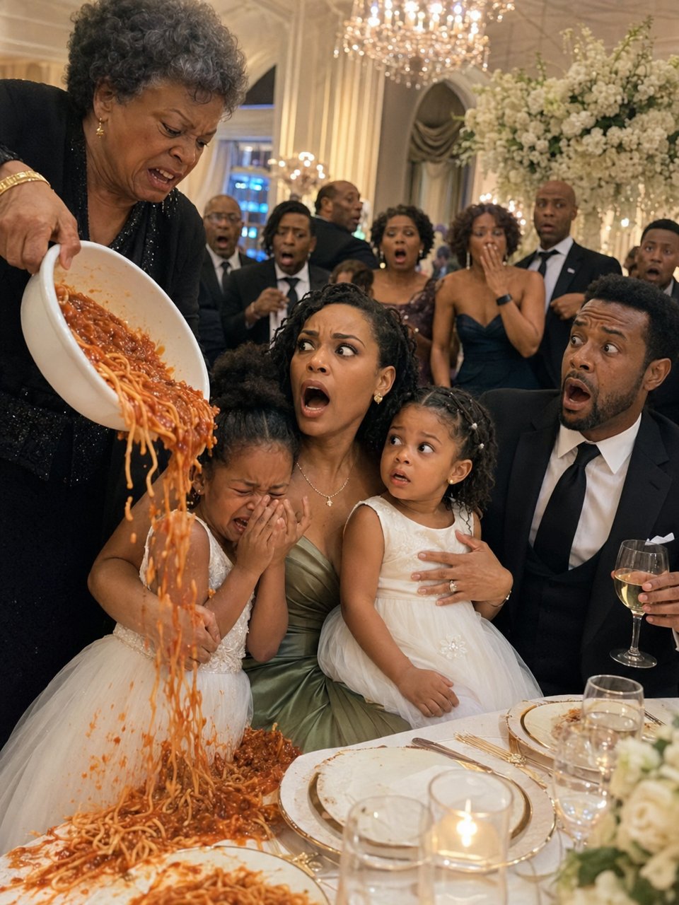 The dinner had barely started when Patricia Vance reached across the table and took the plates away from my daughters.