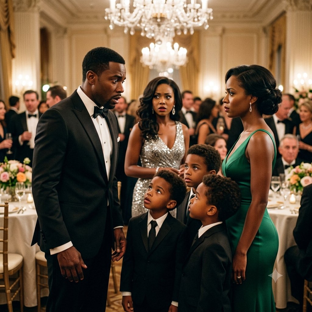 Five years after my Mafia boss husband divorced me for a younger model, I stepped into a Manhattan charity gala with the three little boys he never knew existed.
