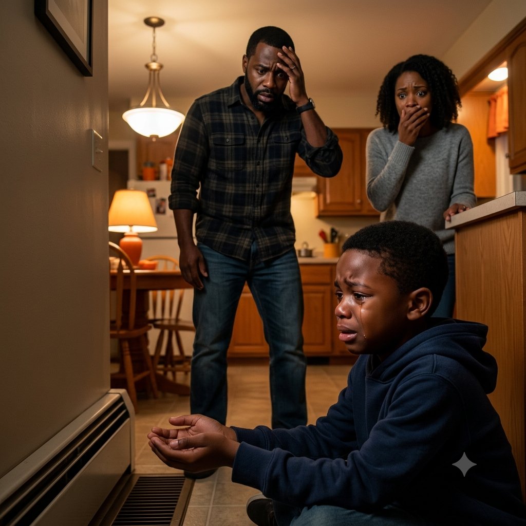 Imagine stepping home on a cold November evening, expecting a quiet family night, only to find your son crying by a heating vent, feeding a hidden ghost — or worse, a living victim.