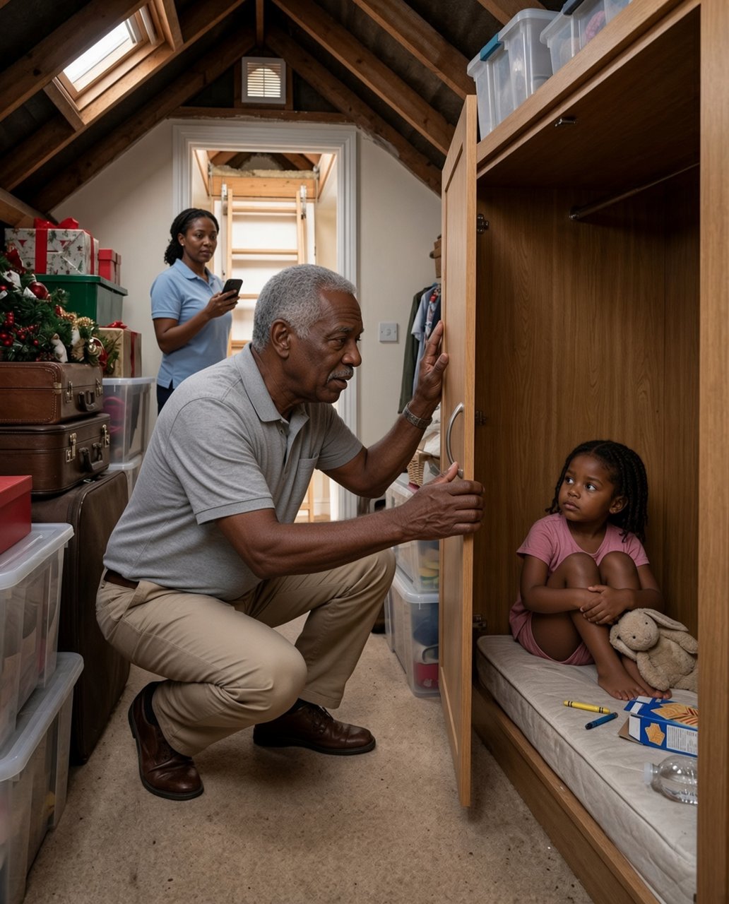 My son locked his five-year-old daughter inside my attic, flew to Hawaii with his wife, and left her with crackers and half a bottle of water.
