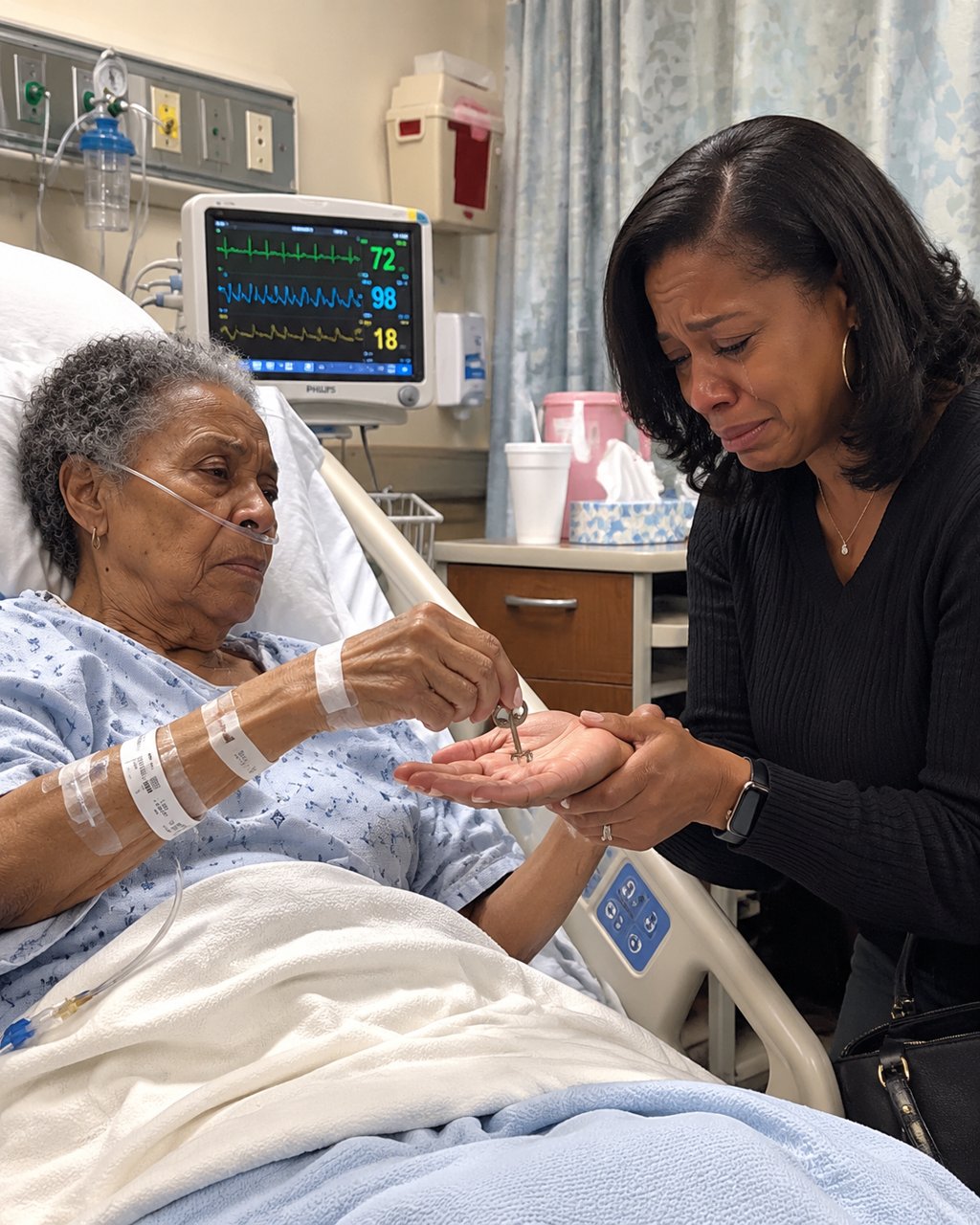 I called my husband 31 times from the ER while his mother was dying.